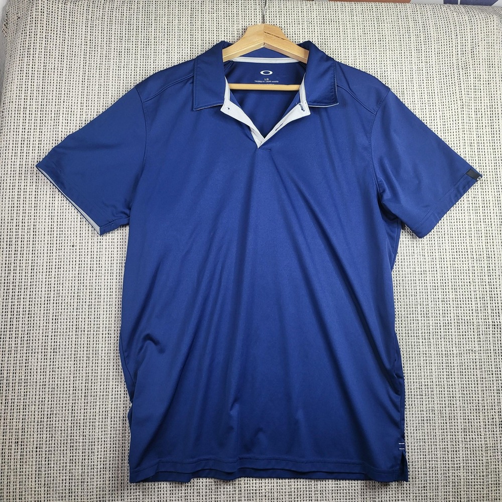 Oakley Polo Shirt Mens Large Tailored‎ Fit Performance Golf Athletic Lightweight